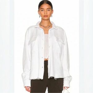 Cotton Citizen Brooklyn Button-Down Shirt Jacket - Size Small Oversized